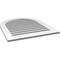 Ekena Millwork Round Top Surface Mount PVC Gable Vent: Functional, w/ 3-1/2"W x 1"P Standard Frame, 30"W x 36"H GVPRT30X3601SF - alternate 2